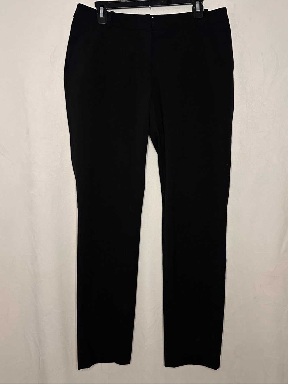 H&M Black Trousers Office Interview Straight Leg HighRise Slacks Size 10 preppy